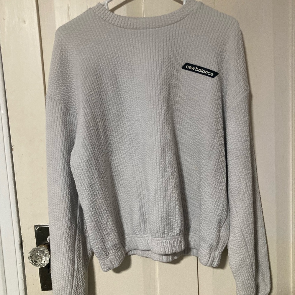 New Balance White Textured Apparel